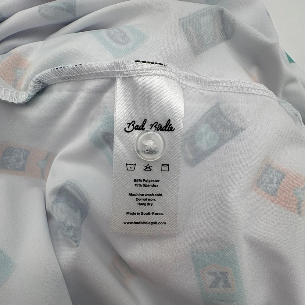NWT Mens Bad Birdie Size XL Crushable Pattern Core Performance Polo Shirt Top - Picture 6 of 6